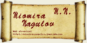 Miomira Nagulov vizit kartica